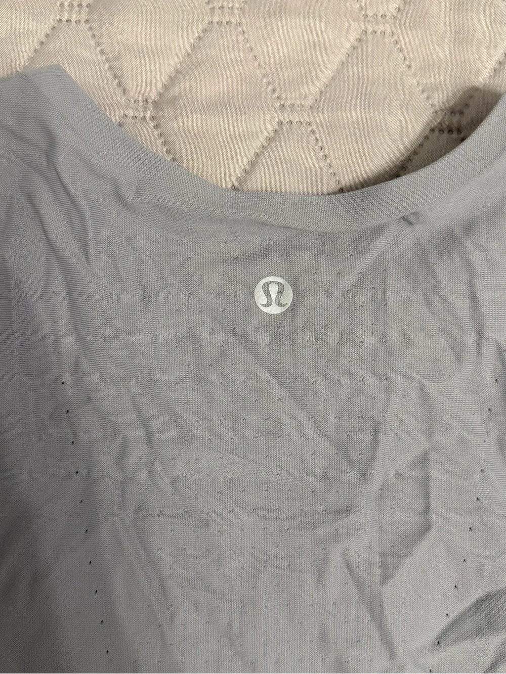 Lululemon Women's Reflective Gray Muscle Tank Top - Size 10